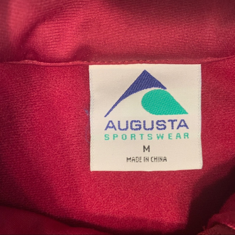 Augusta Sportswear Red 1/4 Zip Athletic Pullover Sweatshirt Men’s Medium - Picture 6 of 14